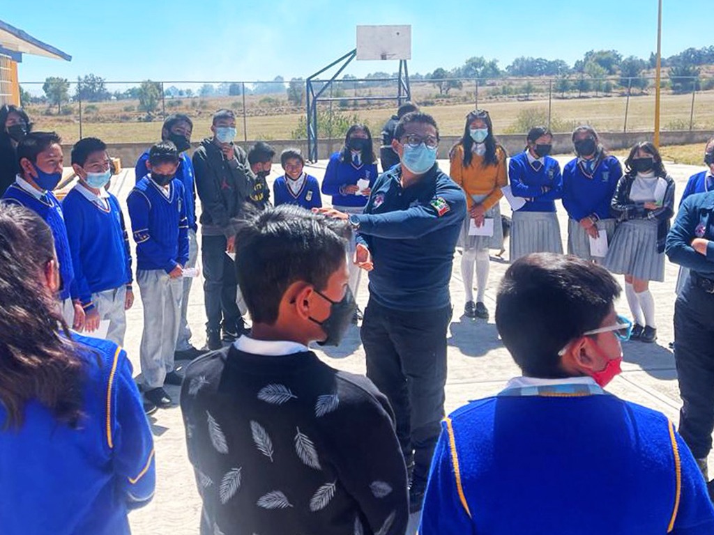 Brinda Seguridad Pública de Huamantla pláticas preventivas en instituciones educativas